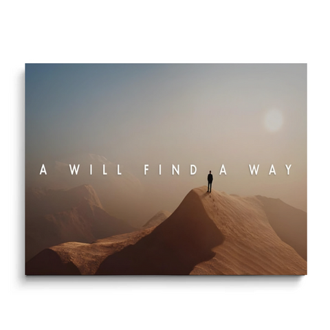 A Will Find A Way Canvas Wall Art – motivational decor