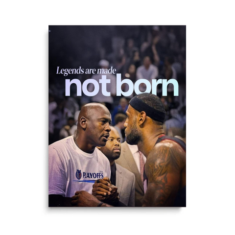 Jordan and LeBron Motivational Canvas