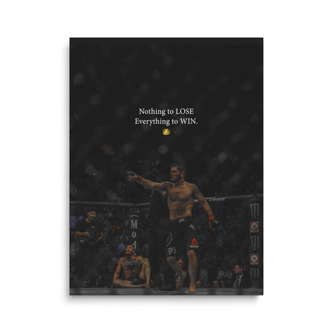Khabib UFC Champion Motivational Canvas