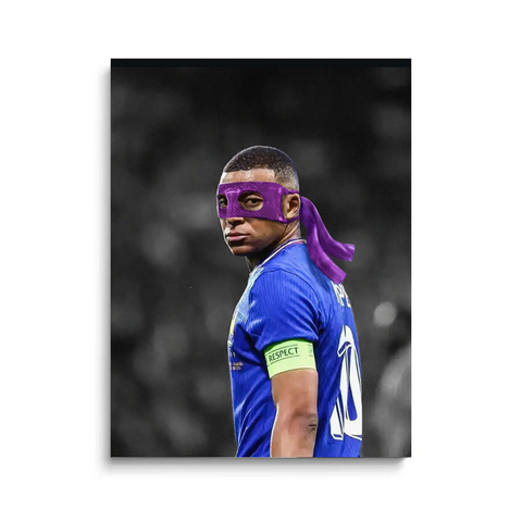 Kylian Mbappe Superhero Canvas Wall Art