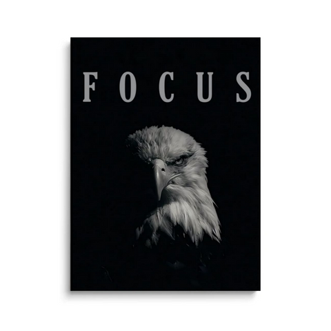 eagle focus motivational canvas