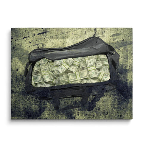 money bag canvas art