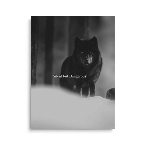 wolf motivational canvas