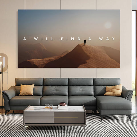 A Will Find A Way Canvas Wall Art – motivational decor