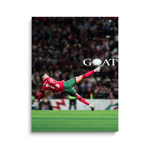 Cristiano Ronaldo Bicycle Kick Canvas Art