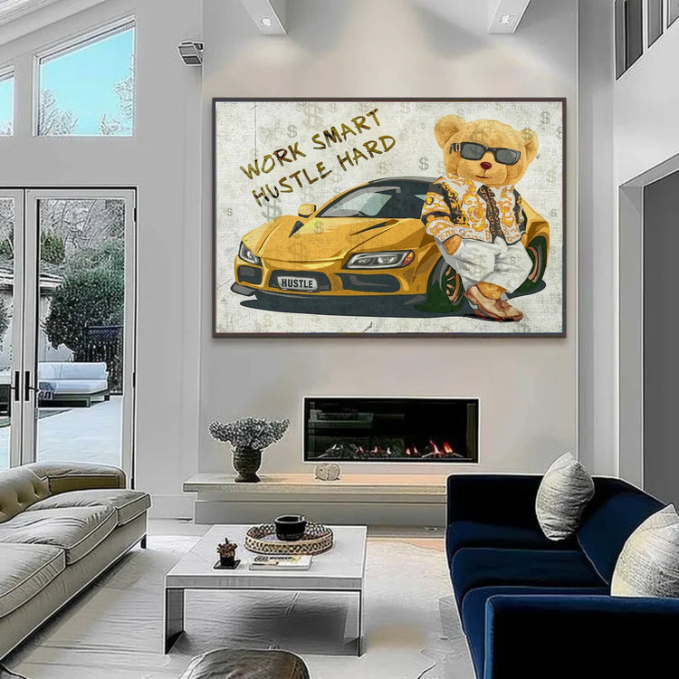 Entrepreneur Hustle Quote Canvas Artwork