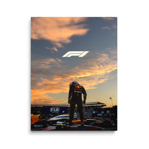 F1 Champion Victory Moment Canvas Art