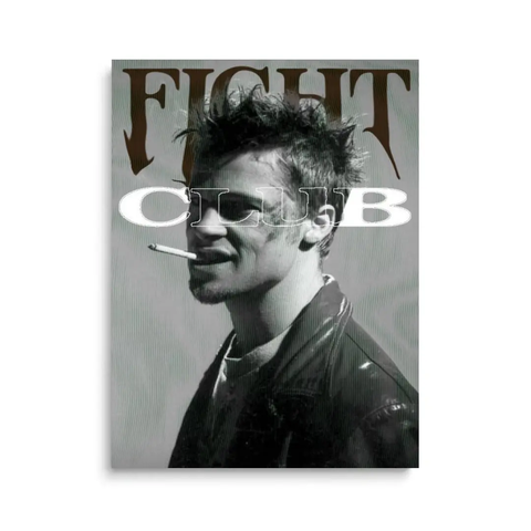 Fight Club Brad Pitt Quote Canvas Wall Art
