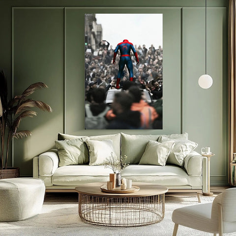 Spider Man Heroic Motivational Canvas Wall Art