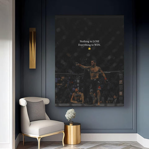 Khabib UFC Champion Motivational Canvas