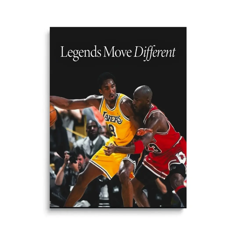 Legends Move Different Basketball Motivational Canvas Wall Art