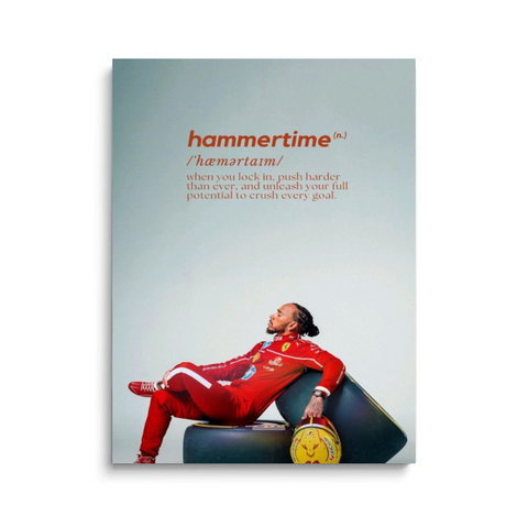 Lewis Hamilton Hammertime Motivational Canvas Art
