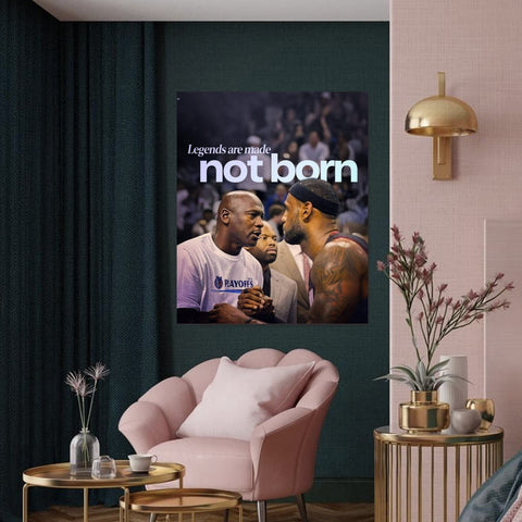 Jordan and LeBron Motivational Canvas