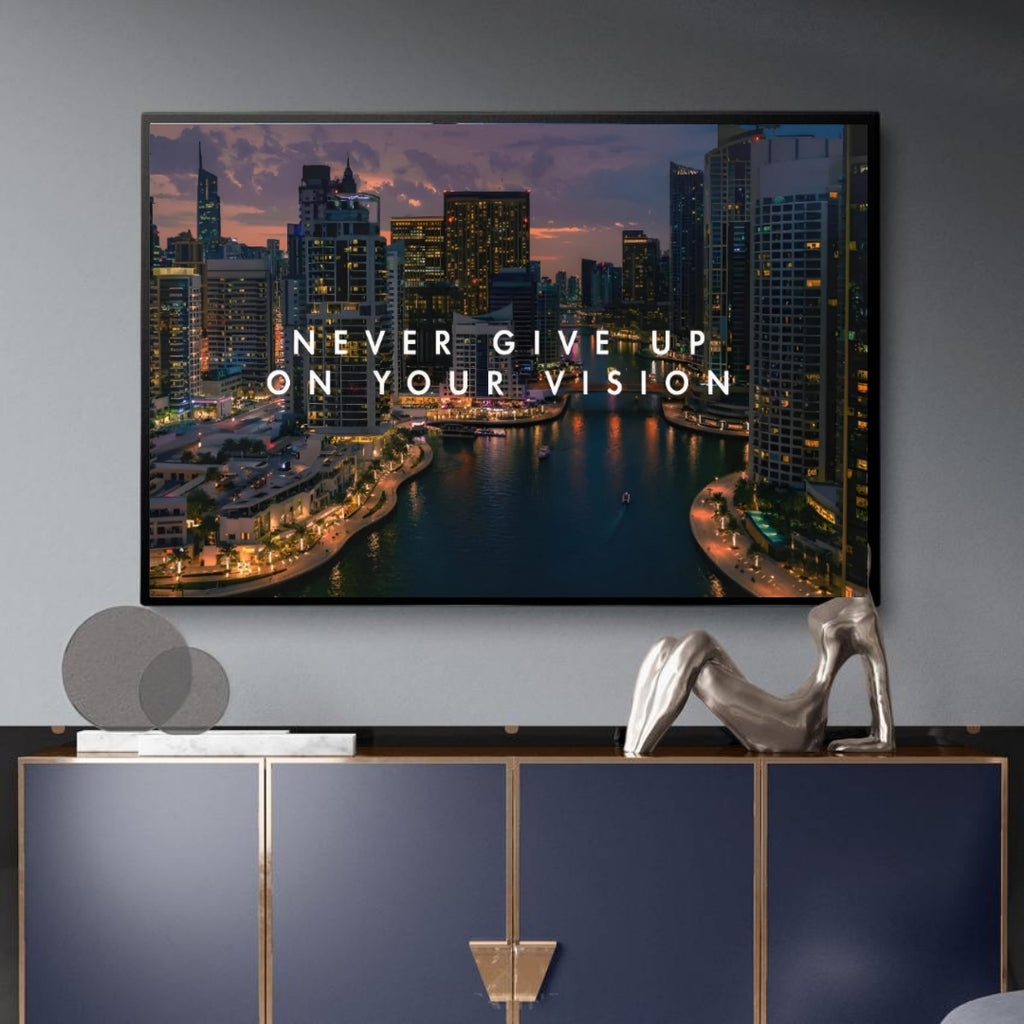 Modern Cityscape Inspiration Canvas for Office