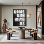 Modern Teamwork Quote Canvas Decor