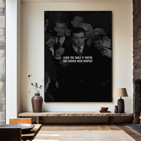 Michael Corleone motivational canvas