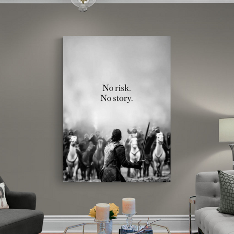 Warrior Motivational Canvas Print