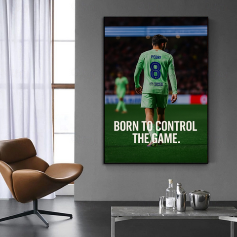 Pedri Born To Control Canvas Art