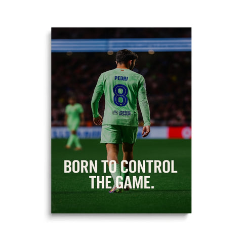 Pedri Born To Control Canvas Art