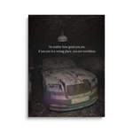Rolls Royce Motivational Quote Canvas
