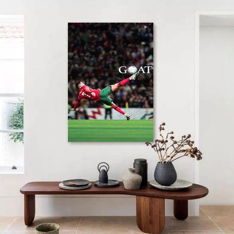 Cristiano Ronaldo Bicycle Kick Canvas Art