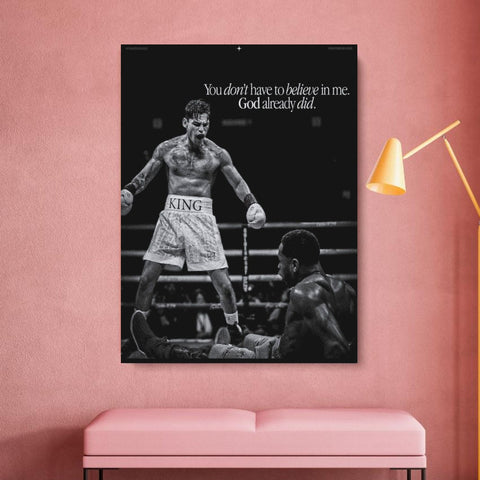 Ryan Garcia Motivational Canvas