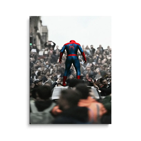Spider Man Heroic Motivational Canvas Wall Art