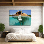 Tropical Beach Positive Mindset Canvas Print