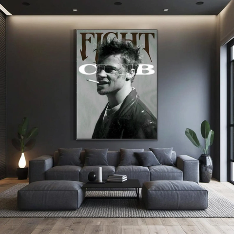 Fight Club Brad Pitt Quote Canvas Wall Art