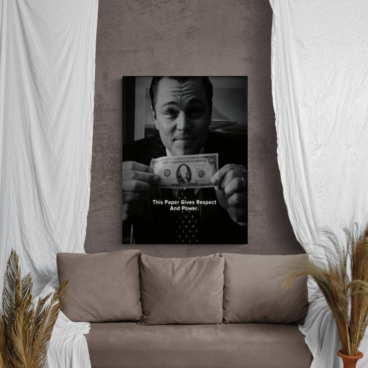 Wolf of Wall Street Motivational Print art