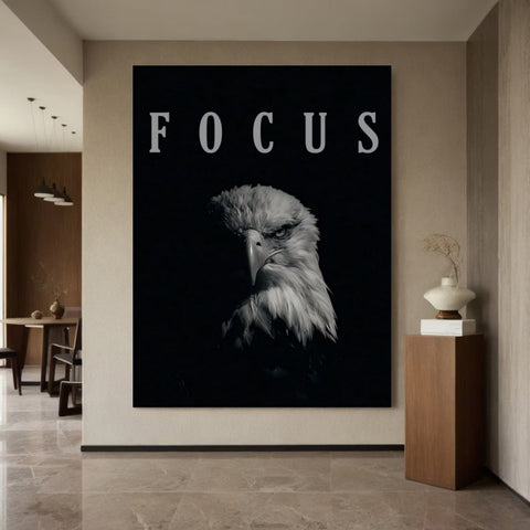 eagle focus motivational canvas