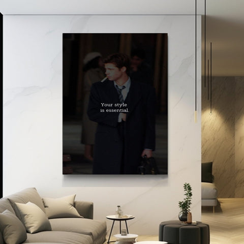 brad pitt style canvas