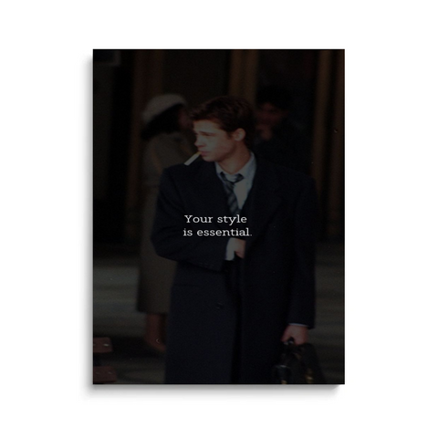 brad pitt style canvas