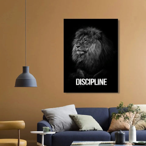 lion motivational canvas