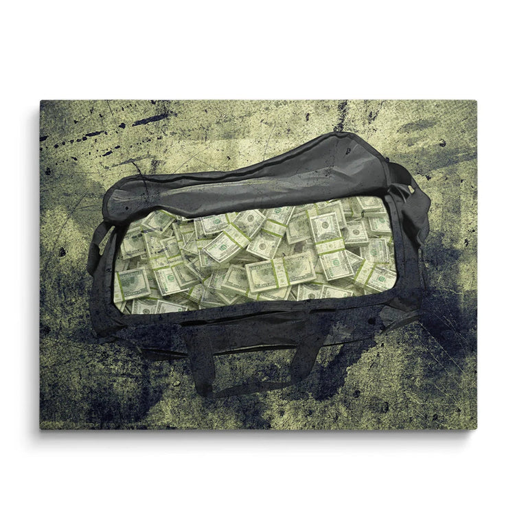 money bag canvas art