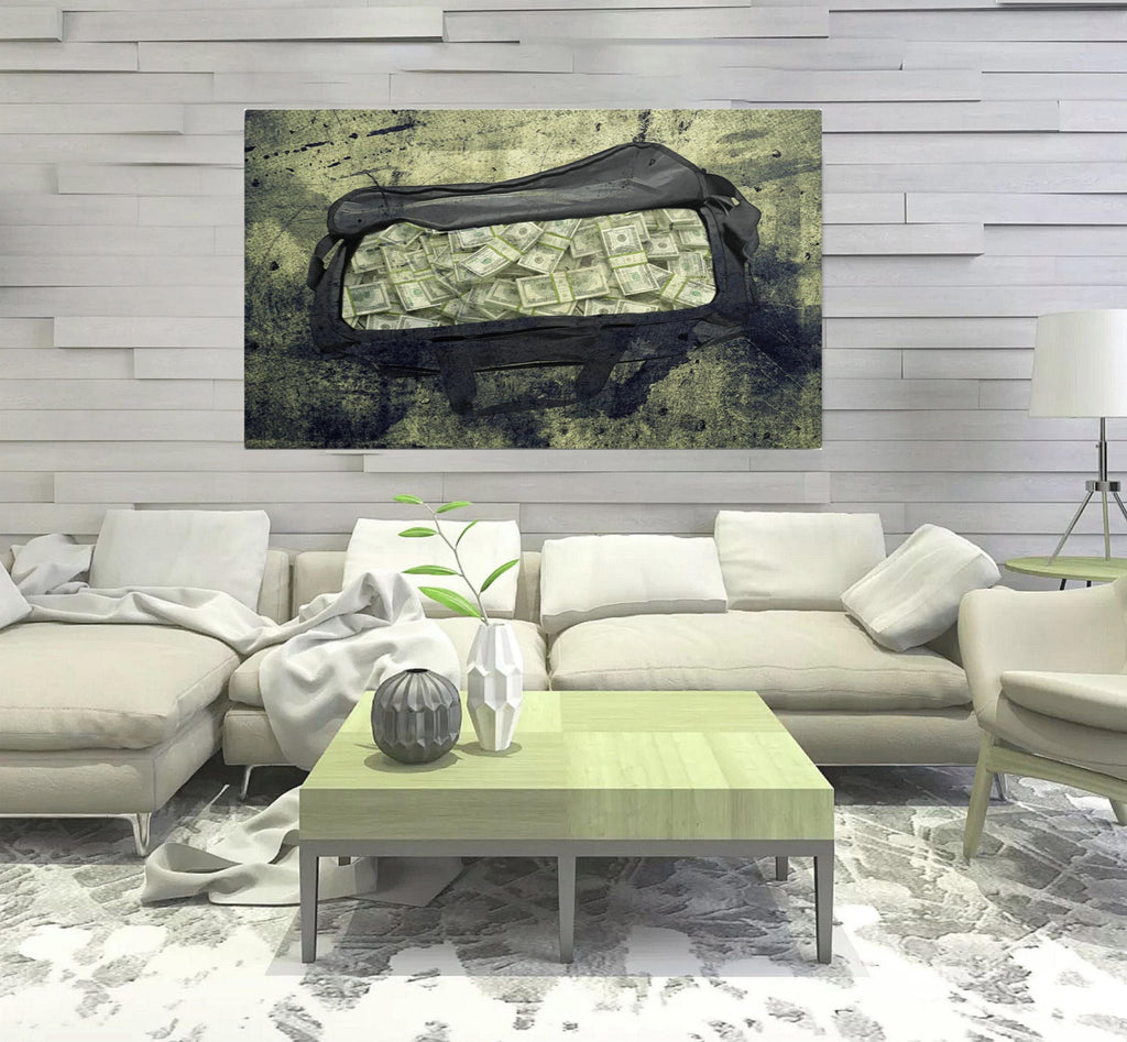 motivational wealth wall art