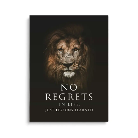 no regrets wall art